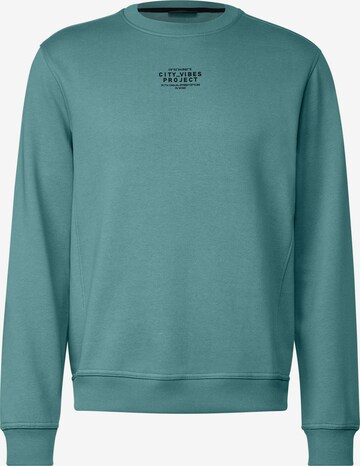 Street One MEN Sweatshirt in Green: front