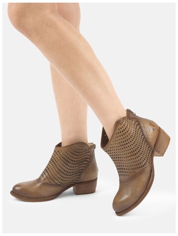 Felmini Wide Fit Booties in Brown: front