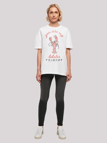 T-shirt oversize 'Friends TV Serie Lobster Chest' F4NT4STIC en blanc