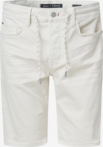 Regular Pantalon Salsa Jeans en blanc : devant