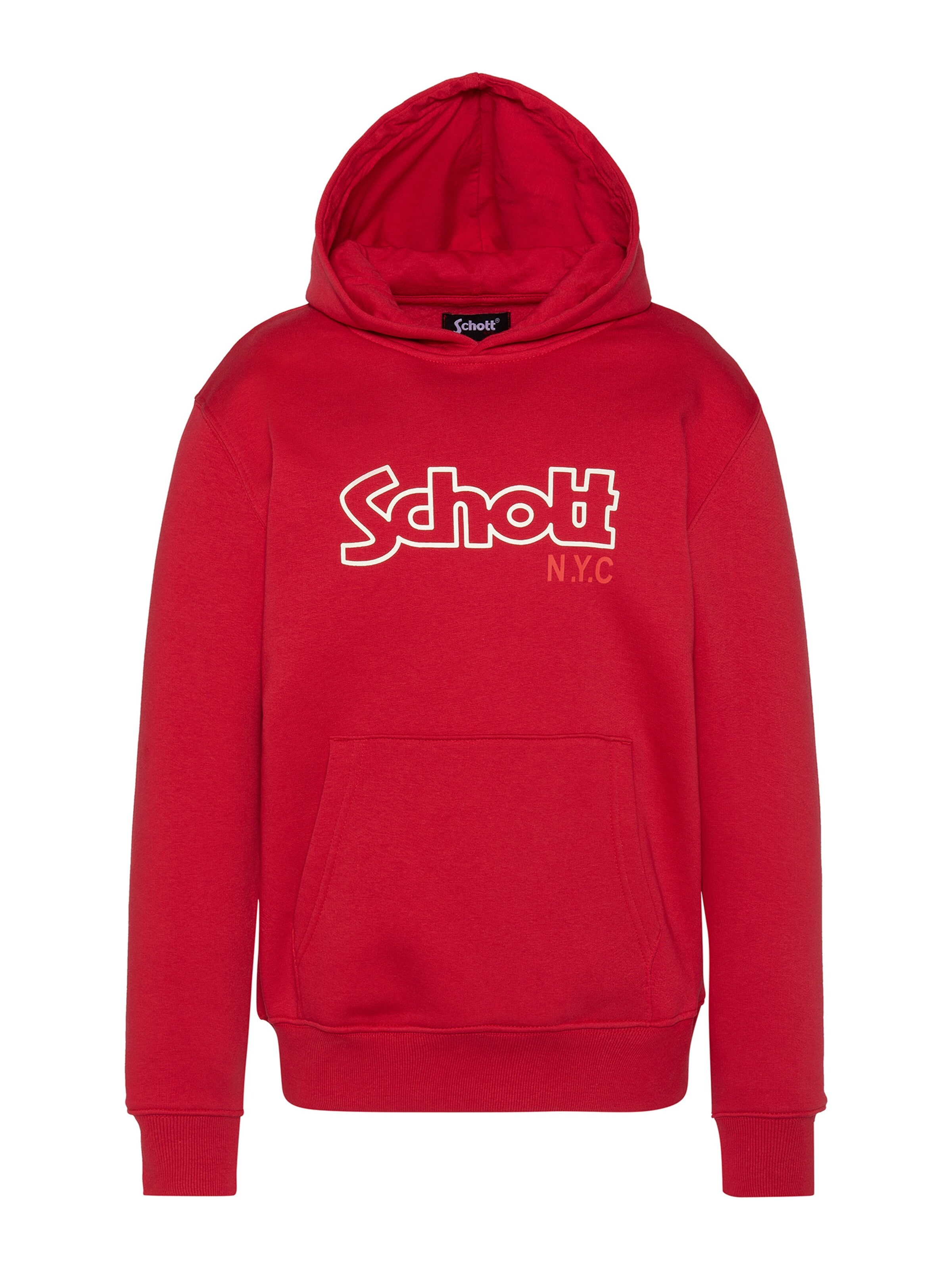 Schott NYC Sweatshirt in Red: front