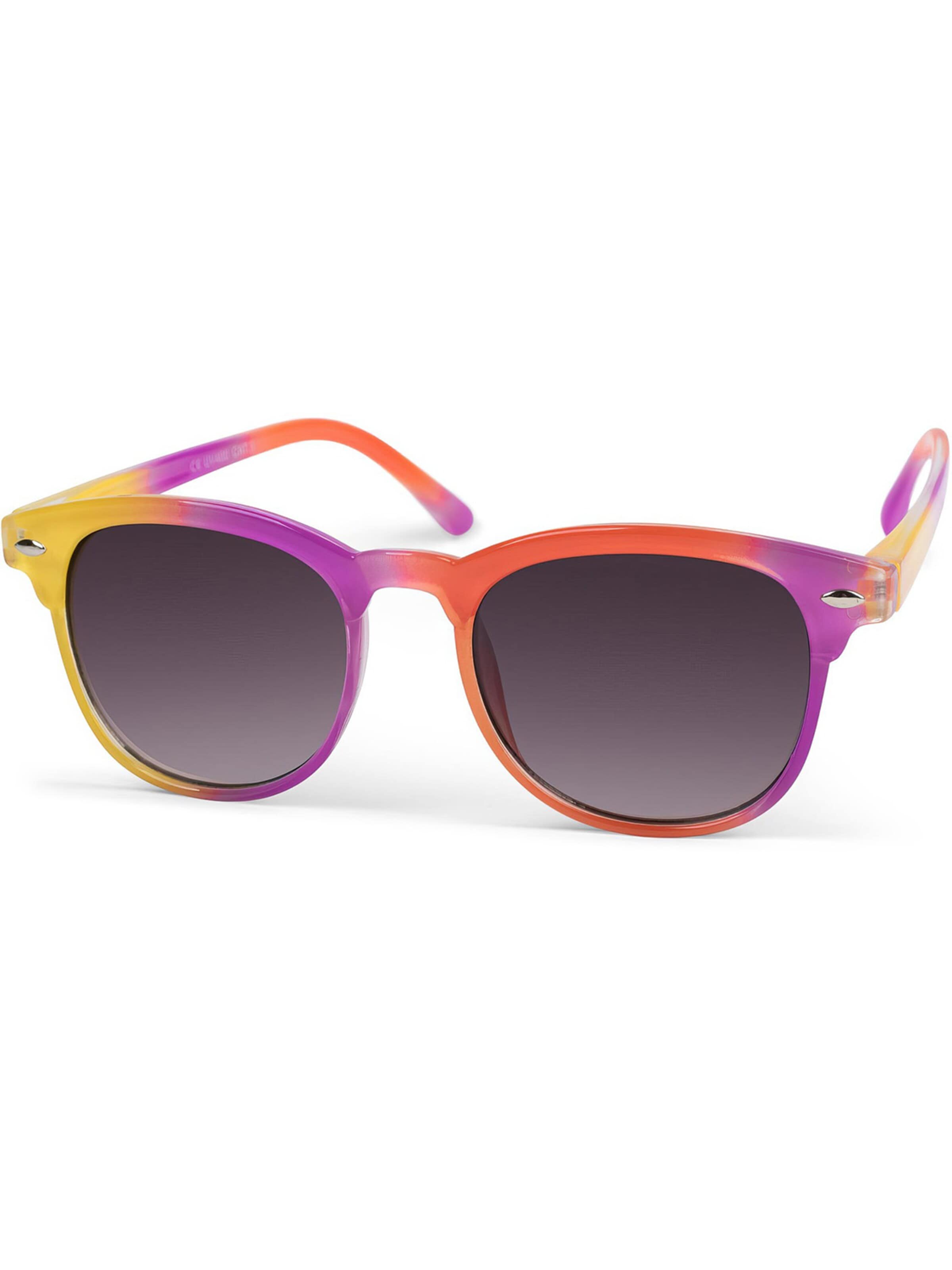 styleBREAKER Sonnenbrille 'Kinder Nerd Sonnenbrille in Regenbogen Farben' in Grau: Vorderseite