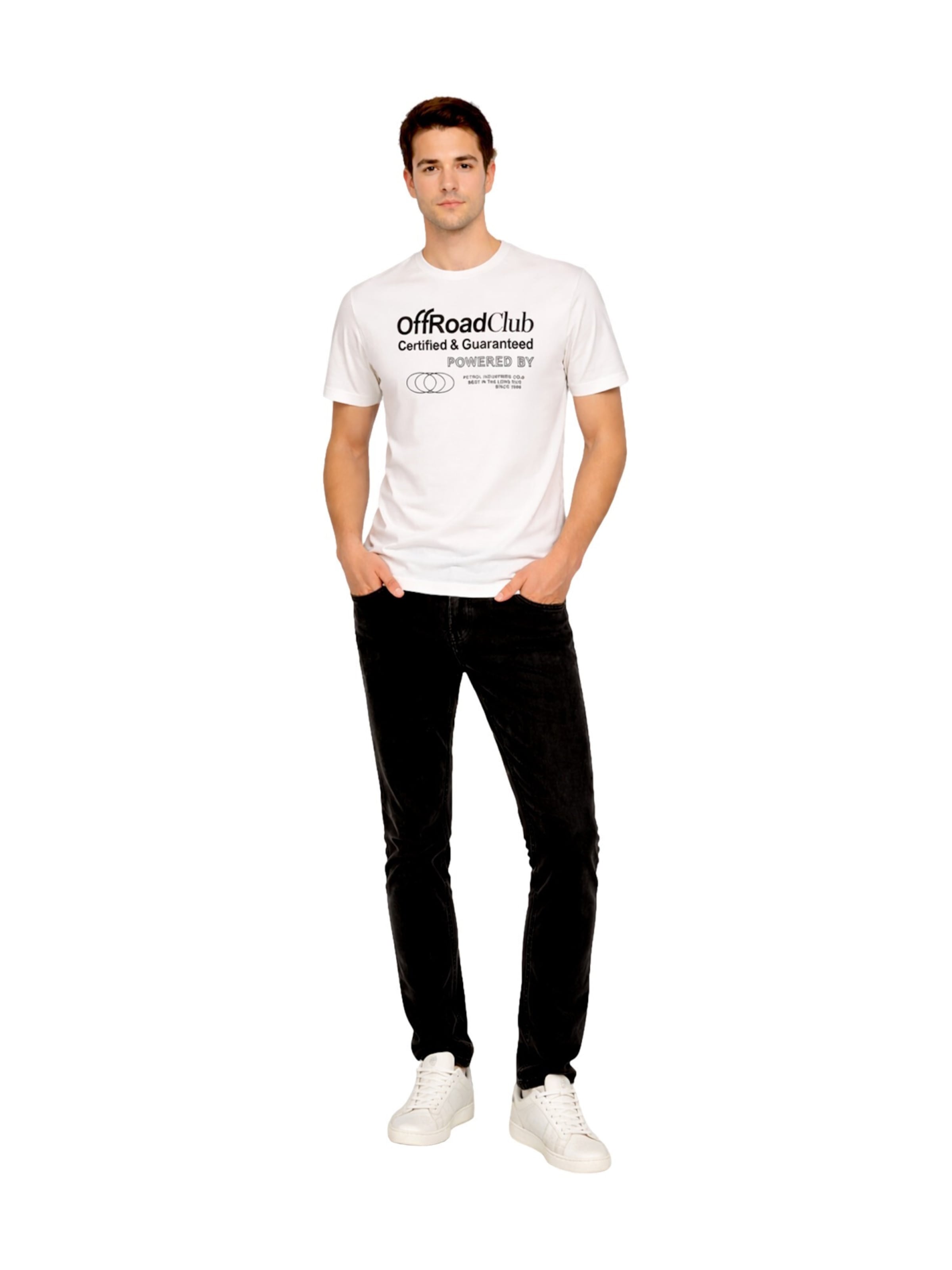 T-Shirt Petrol Industries en blanc
