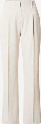 Loosefit Pantalon à plis 'Edrea' MSCH COPENHAGEN en beige : devant