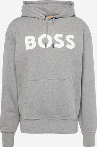 Sweat-shirt BOSS en gris : devant