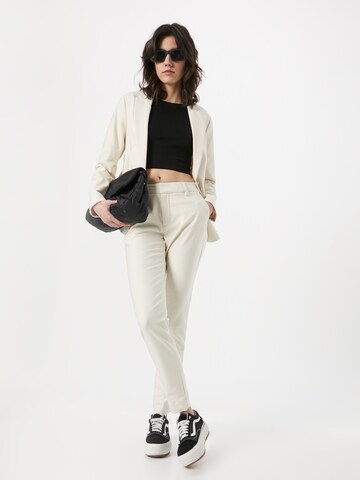 Coupe slim Pantalon à pince MOS MOSH en blanc