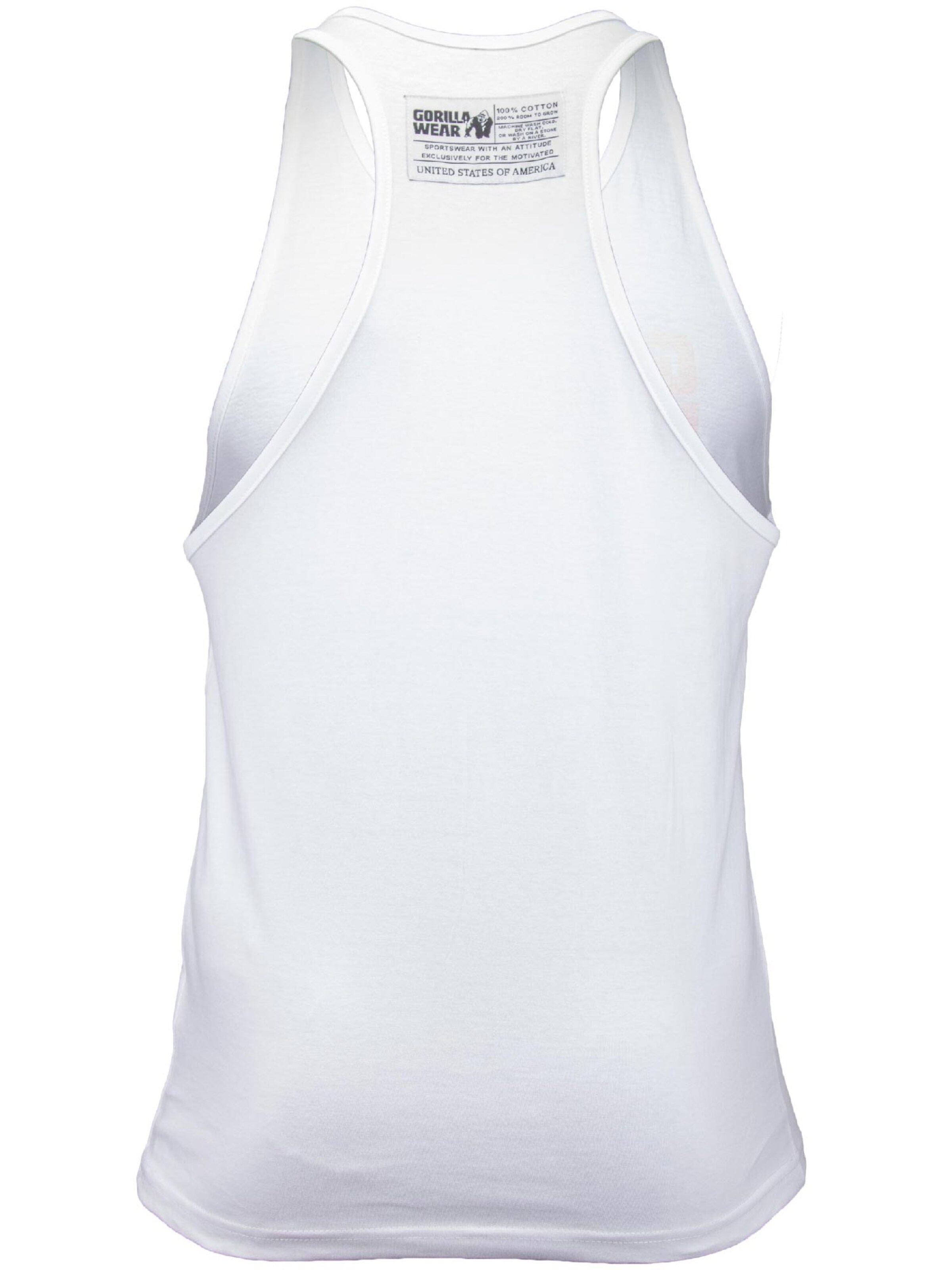 Maglia funzionale di Gorilla Wear in bianco