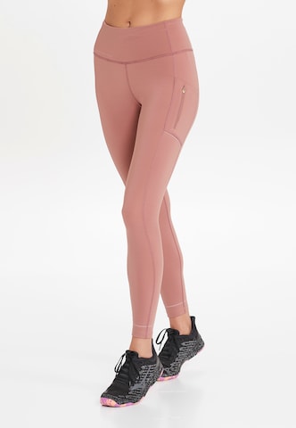 ENDURANCE Skinny Workout Pants 'Thadea' in Pink: front