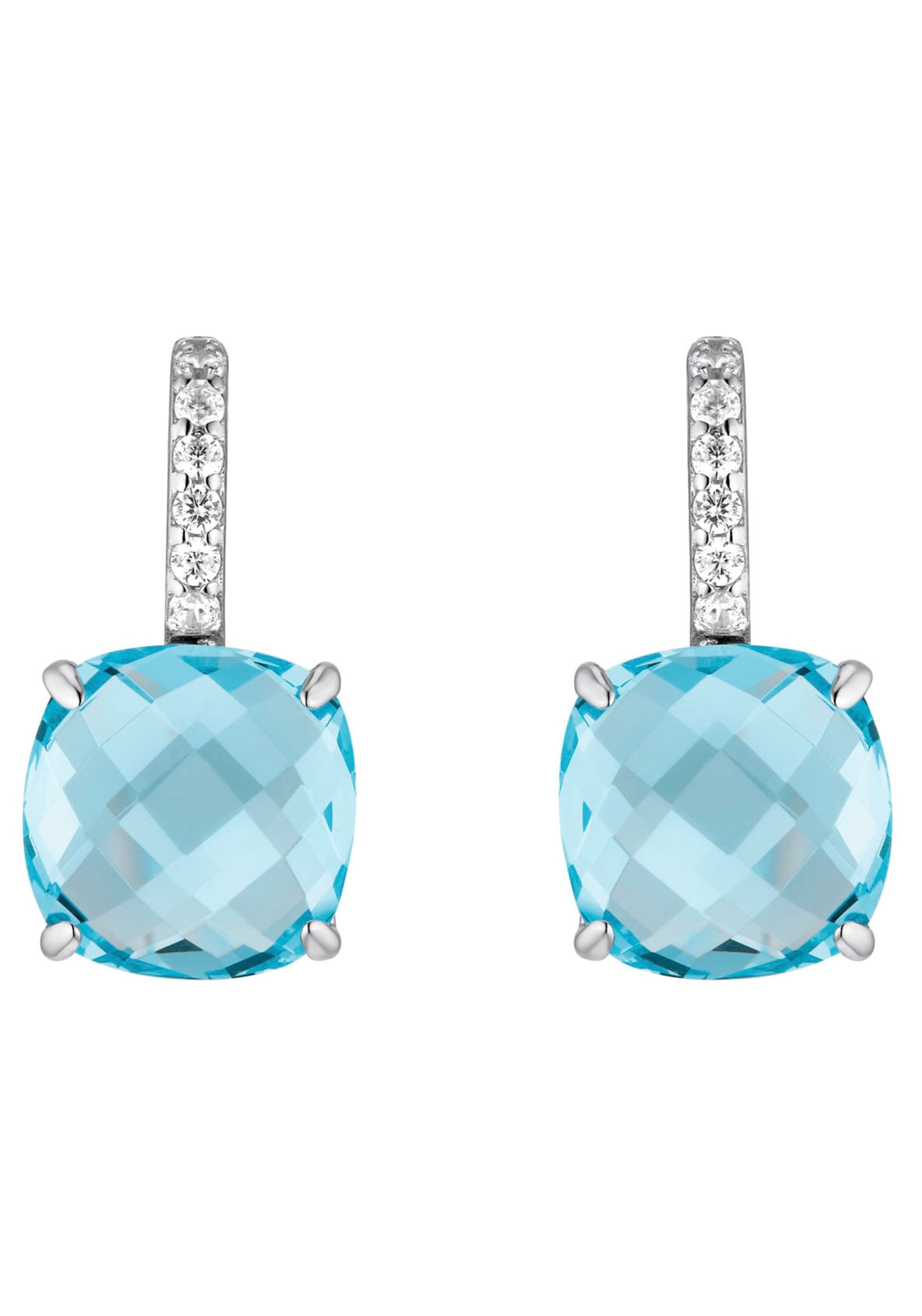 AMOR Earrings in Silver: front