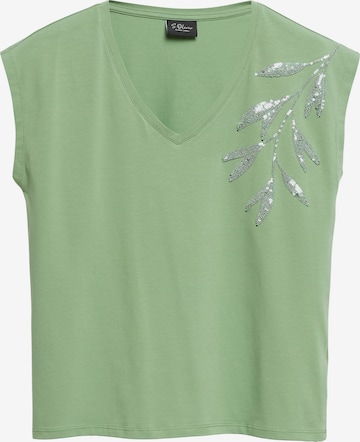 s.Oliver BLACK LABEL Shirt in Groen: voorkant
