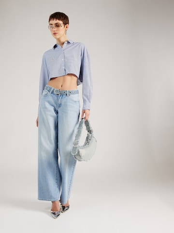 Abrand Wide Leg Jeans 'Gina' in Blau