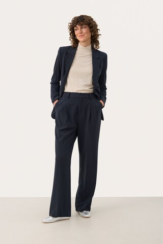 Regular Pantalon à plis 'Cherra' Part Two en bleu