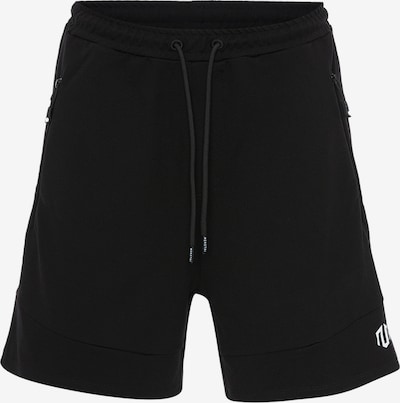 Pantaloni sport MOROTAI pe negru / alb, Vizualizare produs