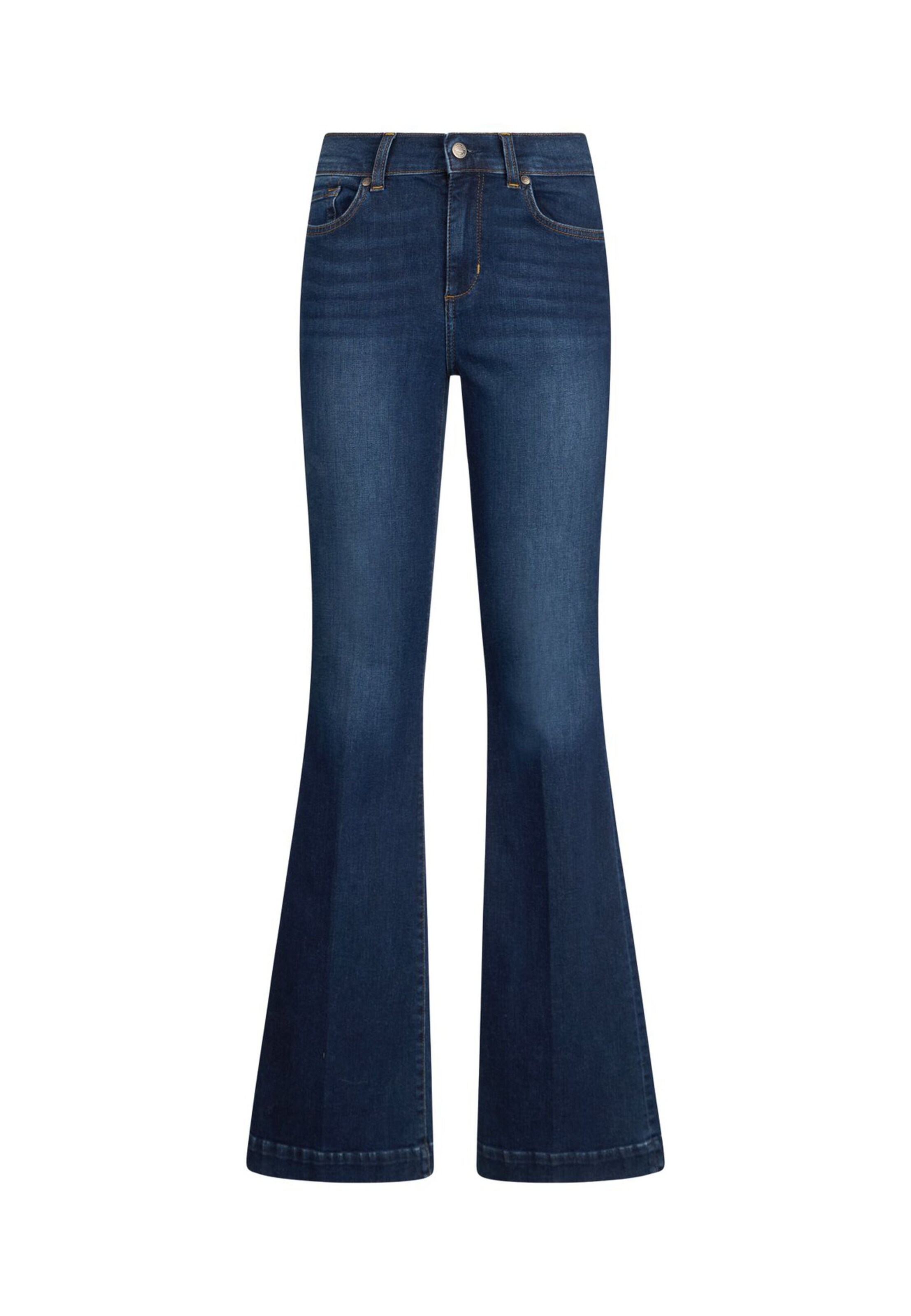 Liu Jo Flared Jeans in Blauw: voorkant