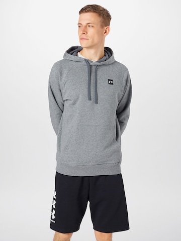 UNDER ARMOUR Regular fit Sports sweatshirt 'Rival' in Grey: front
