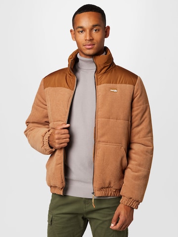 Iriedaily Winter Jacket 'Roy' in Brown: front