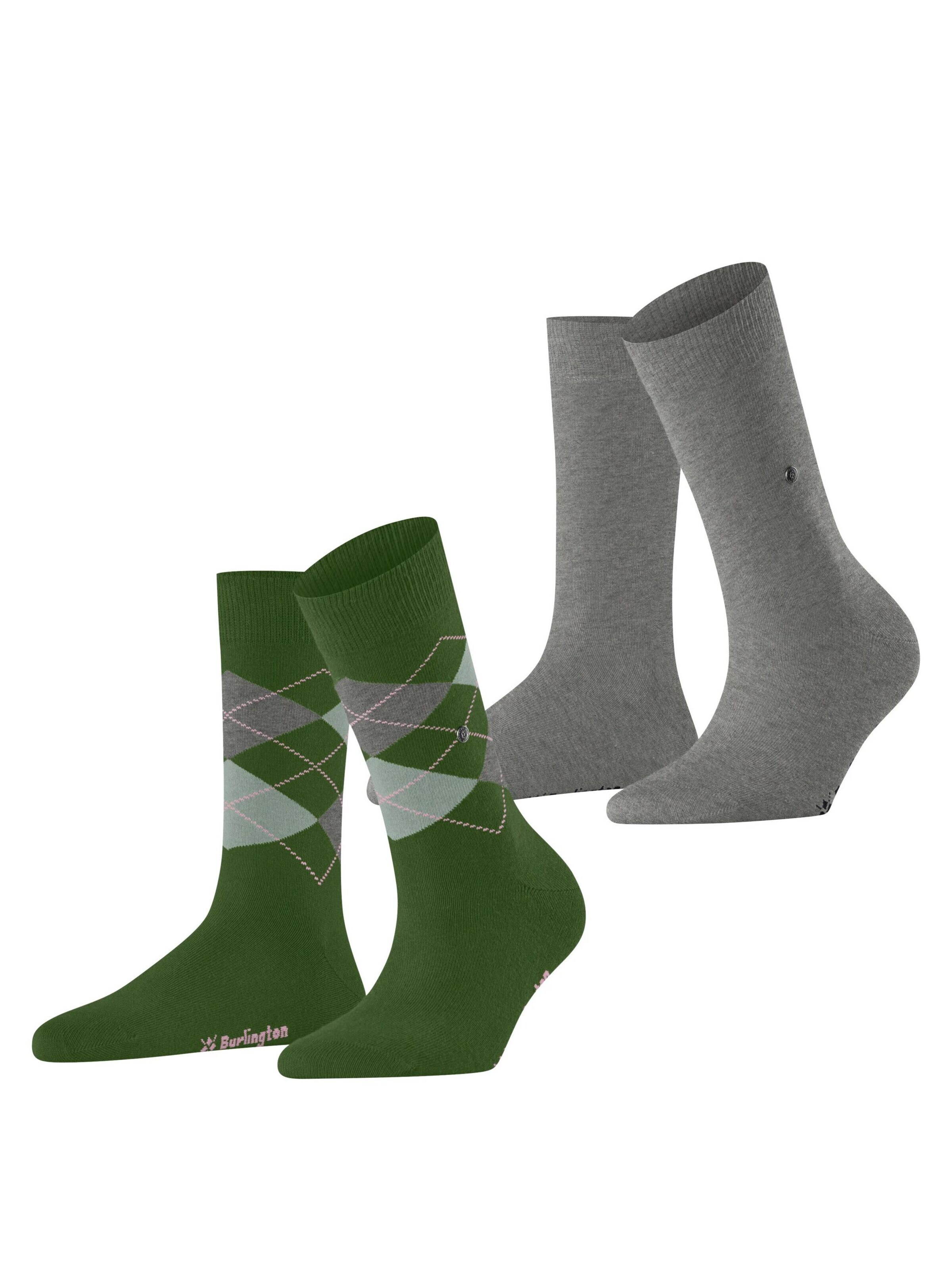 BURLINGTON Socken 'Everyday Mix 2-Pack'‌‌‌‌‌‌‌‌‌ in Grün: Vorderseite