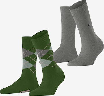 BURLINGTON Socken 'Everyday Mix 2-Pack' in Grün: Vorderseite