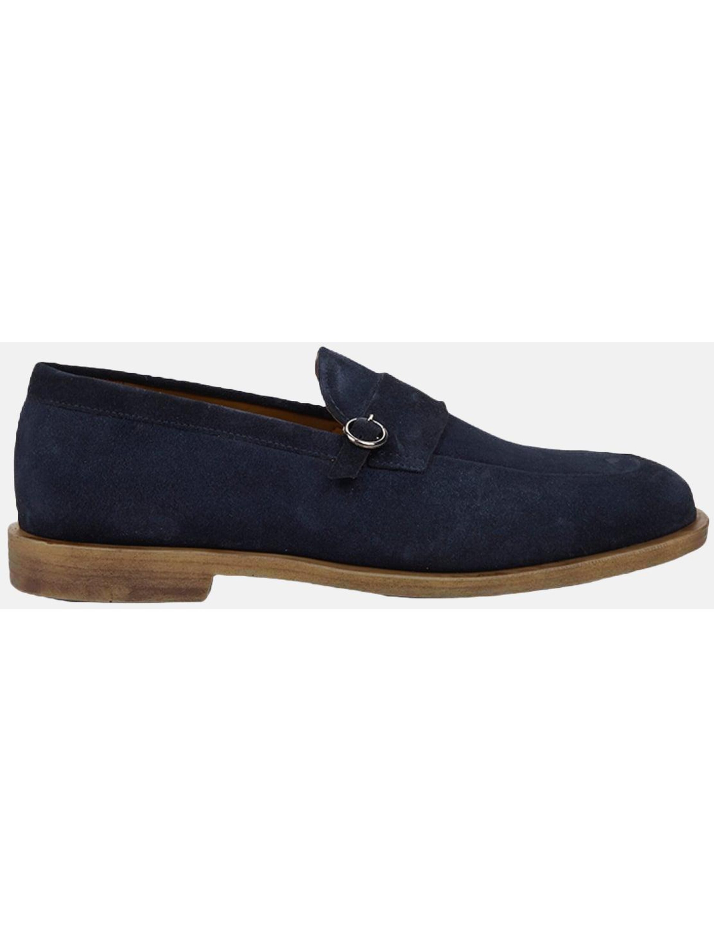 Desa Moccasins in Blue: front
