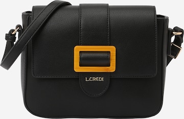 L.CREDI - Bolso de hombro en negro: frente