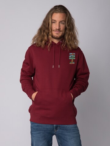 Watapparel Sweatshirt ' Adventure is everywhere ' in Rood: voorkant