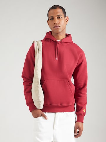Felpa 'Chase' di Carhartt WIP in rosso: frontale