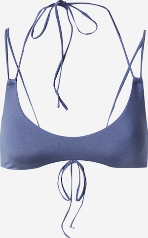 WEEKDAY Bikini top 'Kiama' in Blue: front