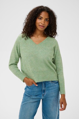 Pullover 'Niel' di Kaffe in verde: frontale