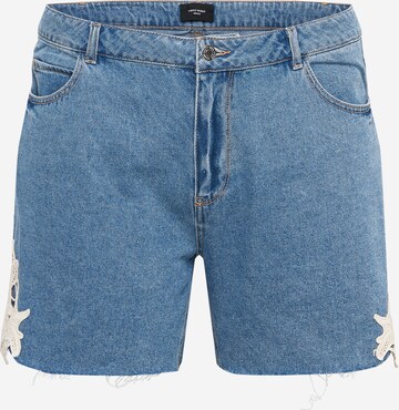 Vero Moda Curve Shorts 'Nineteen' in Blau: predná strana