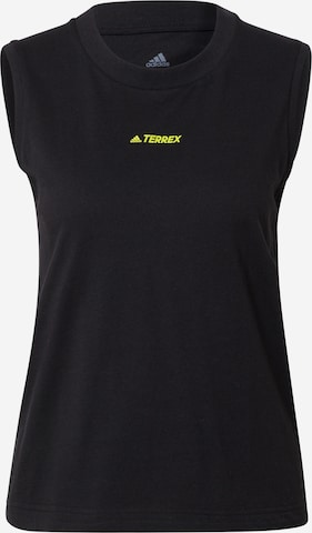 ADIDAS TERREX Skinny Sport top - fekete: elől