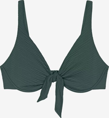 Sutien de tricou Sutien costum de baie 'Summer Expression' de la TRIUMPH pe verde: față