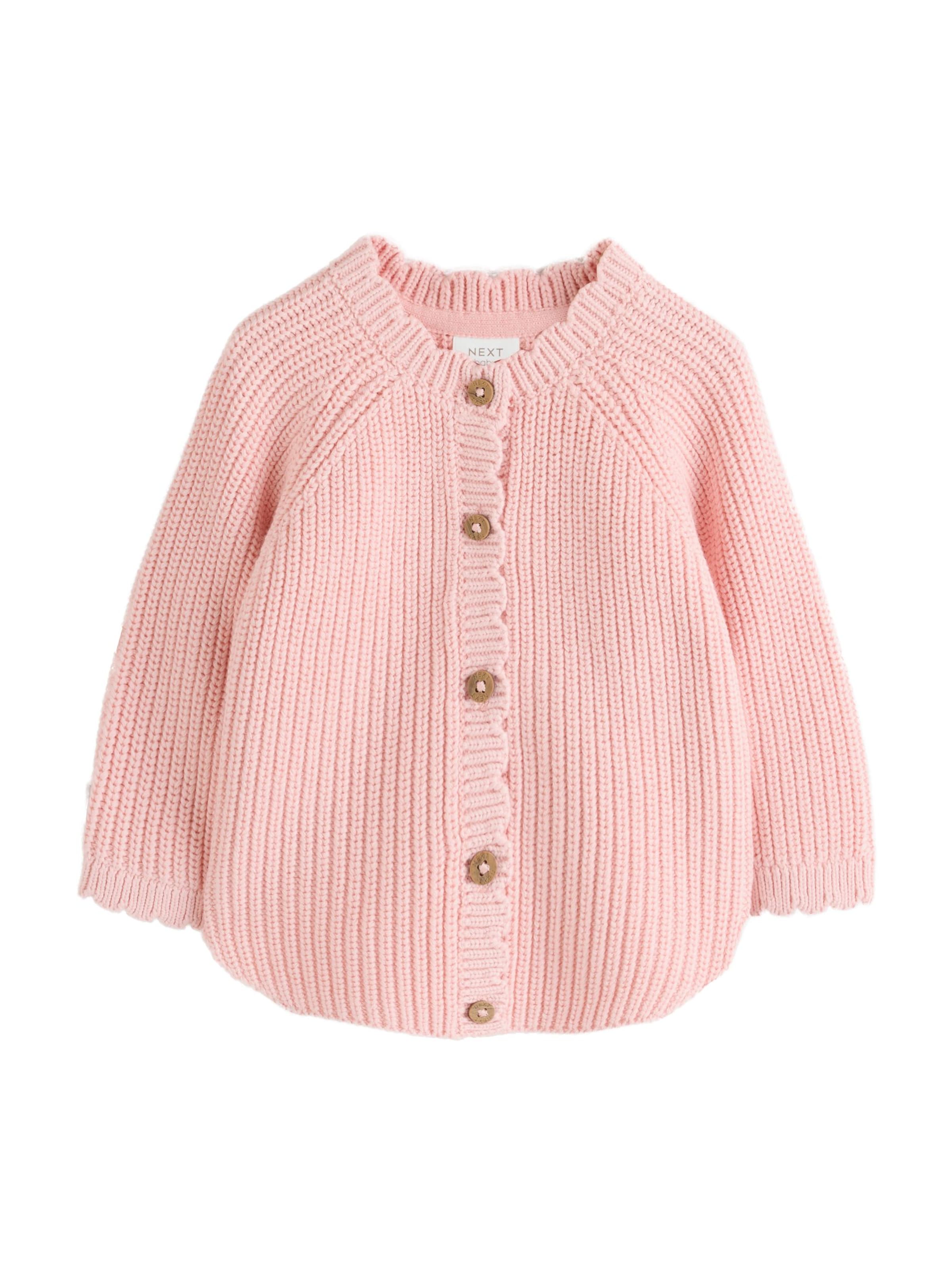 Next Strickjacke in rosa, Produktansicht