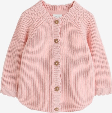 Next Neuletakki värissä vaaleanpunainen: etupuoli