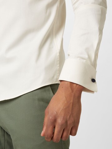 JOOP! Slim fit Koszula biznesowa 'Pitu Uma' w kolorze beżowy