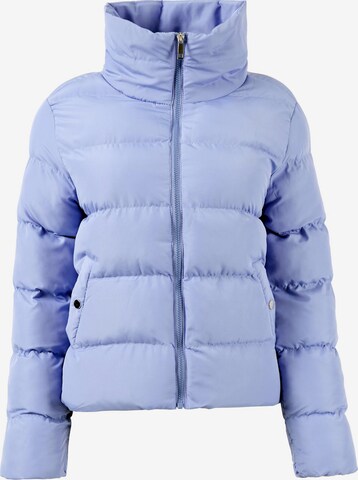 LELA Winter Coat in Purple: front