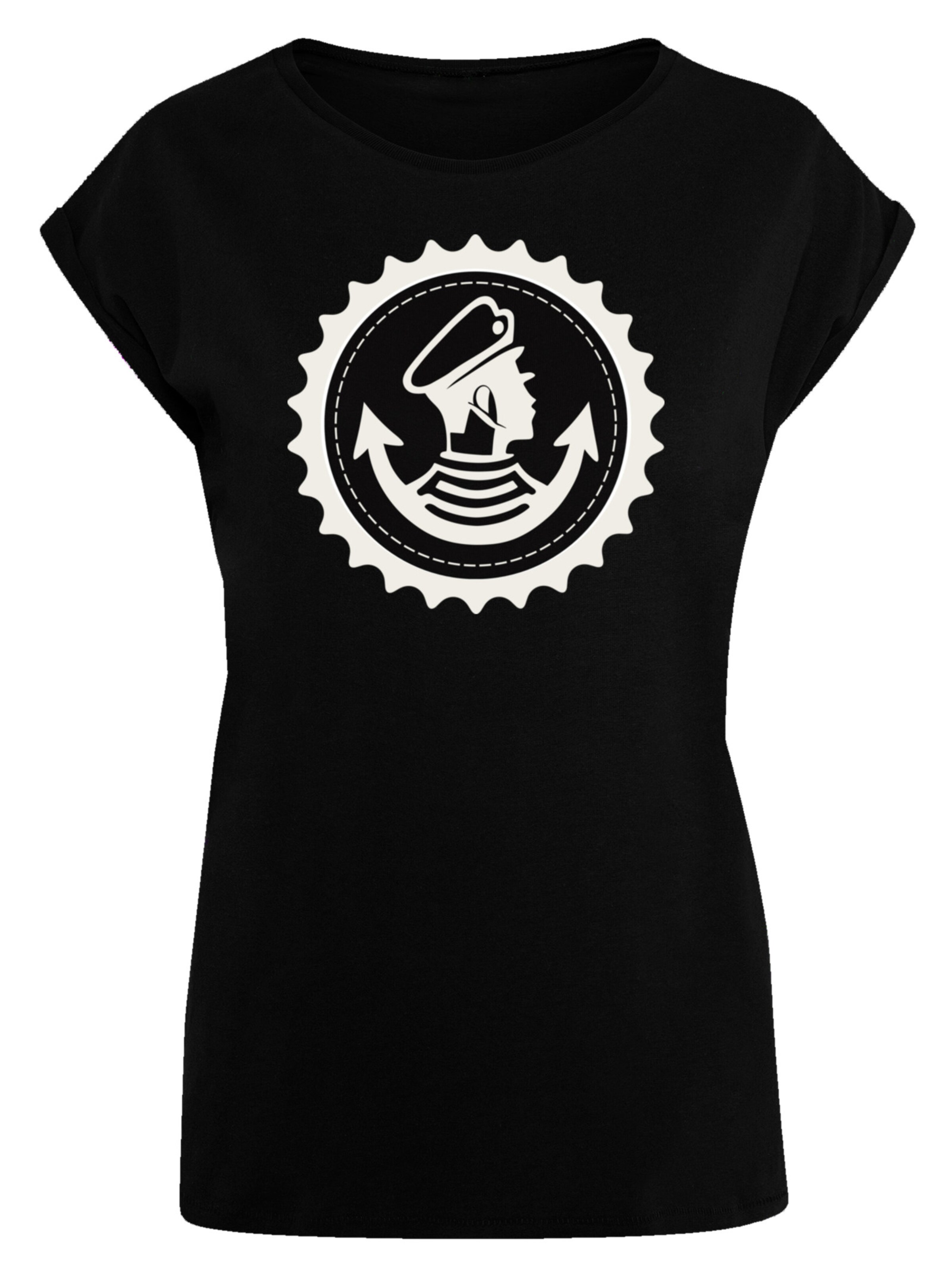 T-shirt 'Knut und Jan Hamburg' F4NT4STIC en noir : devant