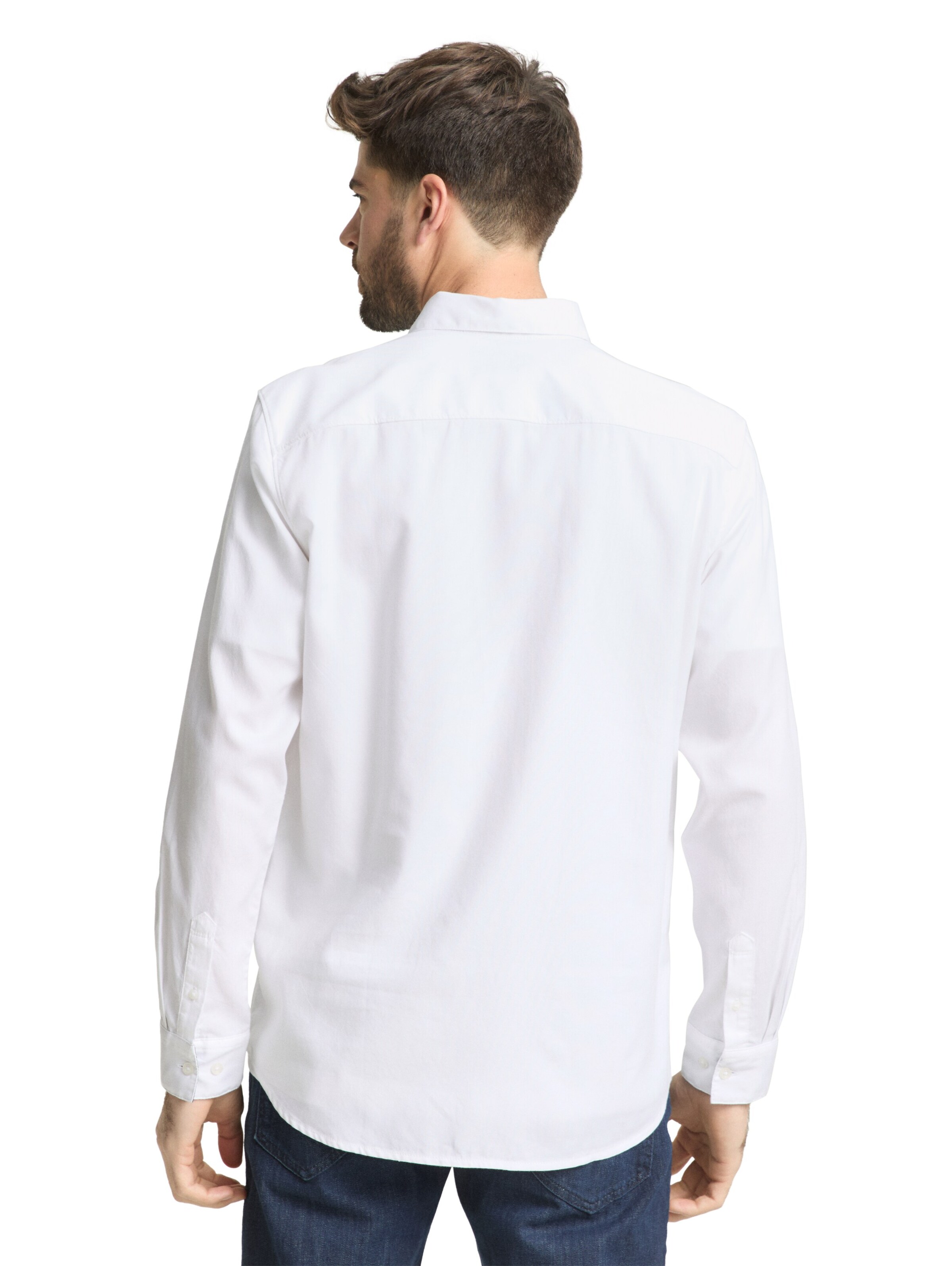 TOM TAILOR Regular Fit Businesshemd in Weiß