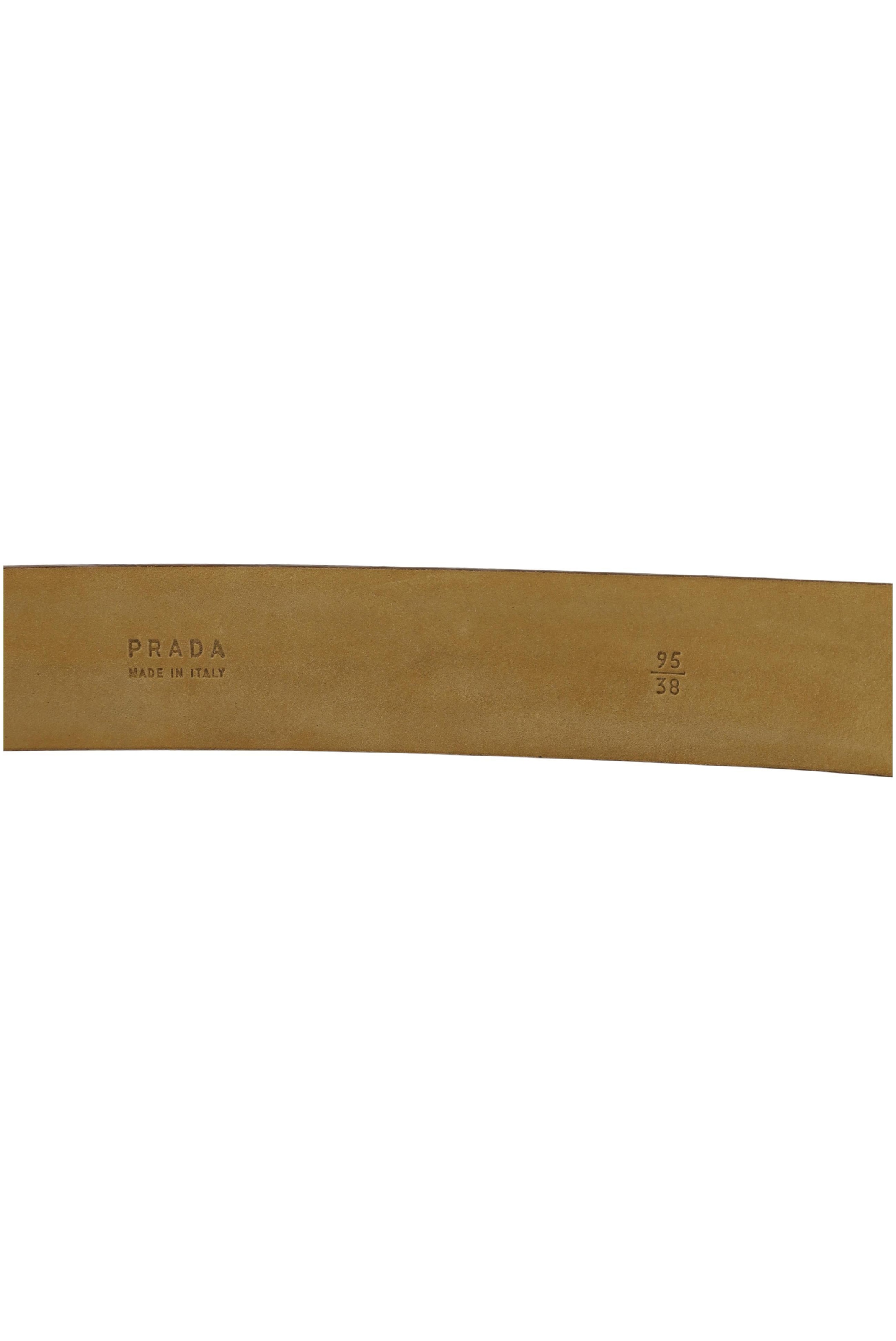PRADA Belt & Suspenders in One size in Brown