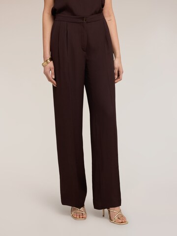 Wide Leg Pantalon MOTIVI en marron : devant