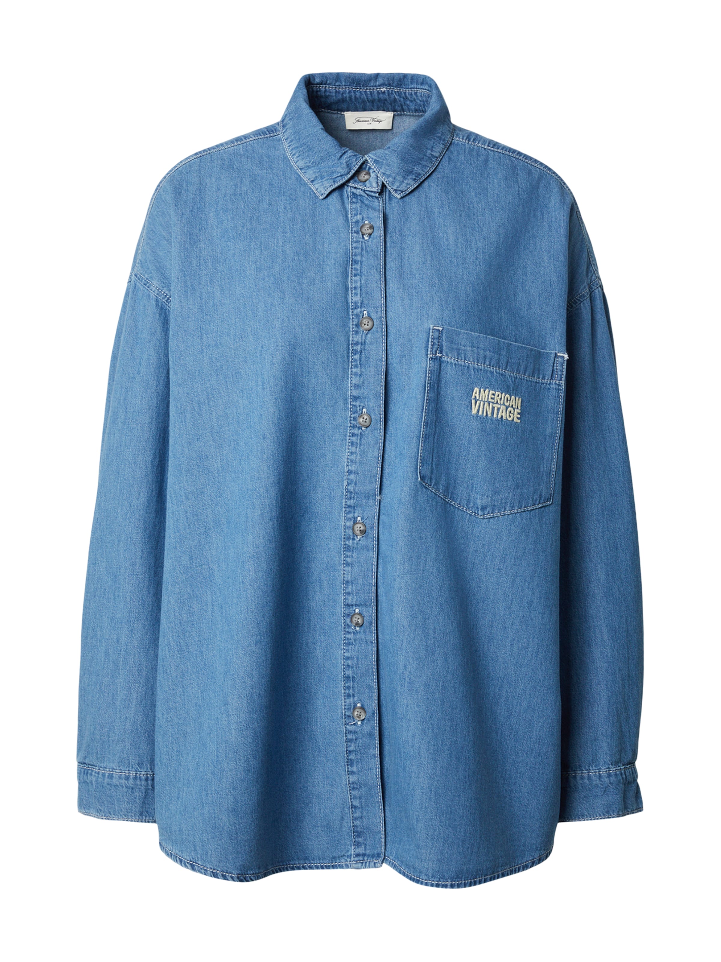 AMERICAN VINTAGE Blouse 'IZEWAY' in Blue: front