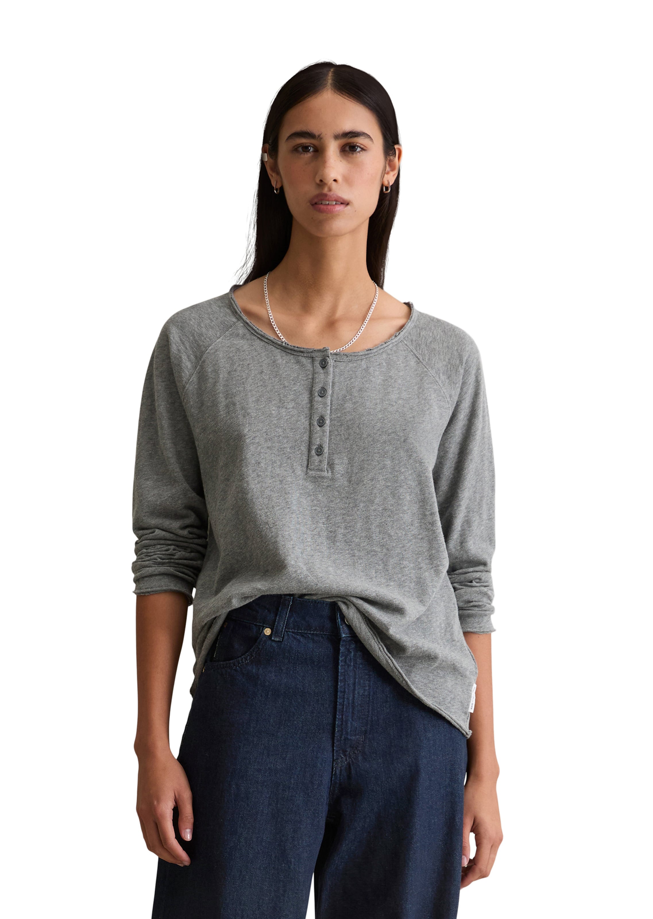 Marc O'Polo DENIM Shirt in Grau: Vorderseite