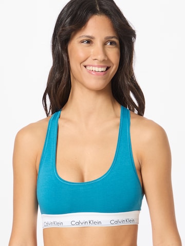 Calvin Klein Underwear Bralette Bra in Blue: front