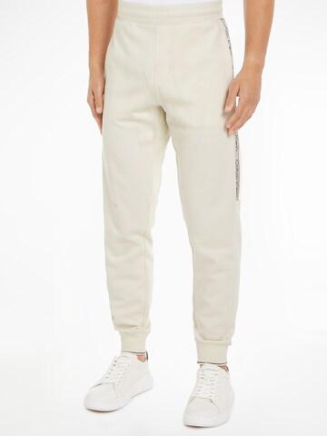 Calvin Klein Tapered Hose in Beige: predná strana