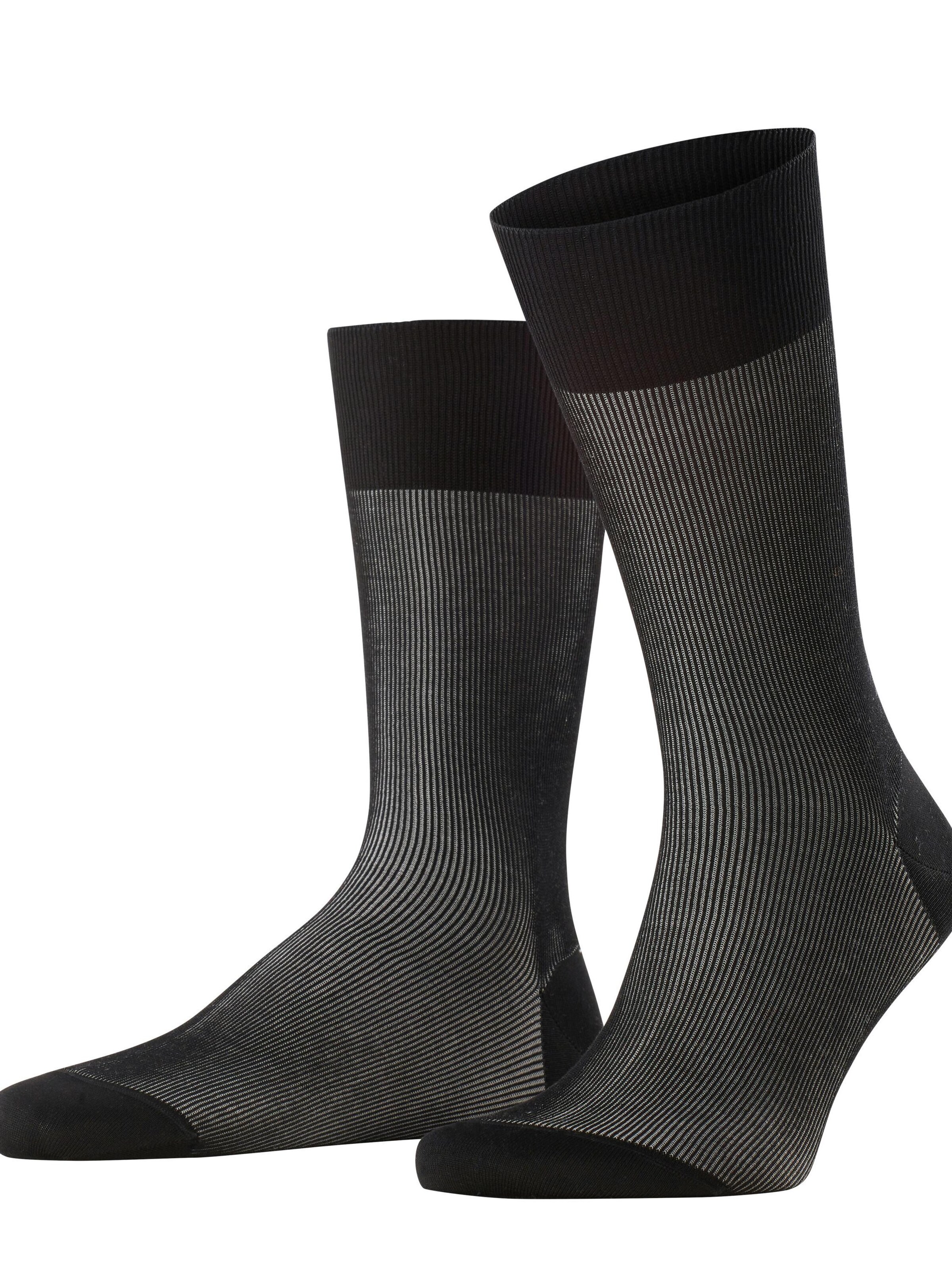 FALKE Socks 'Fine Shadow' in Black: front