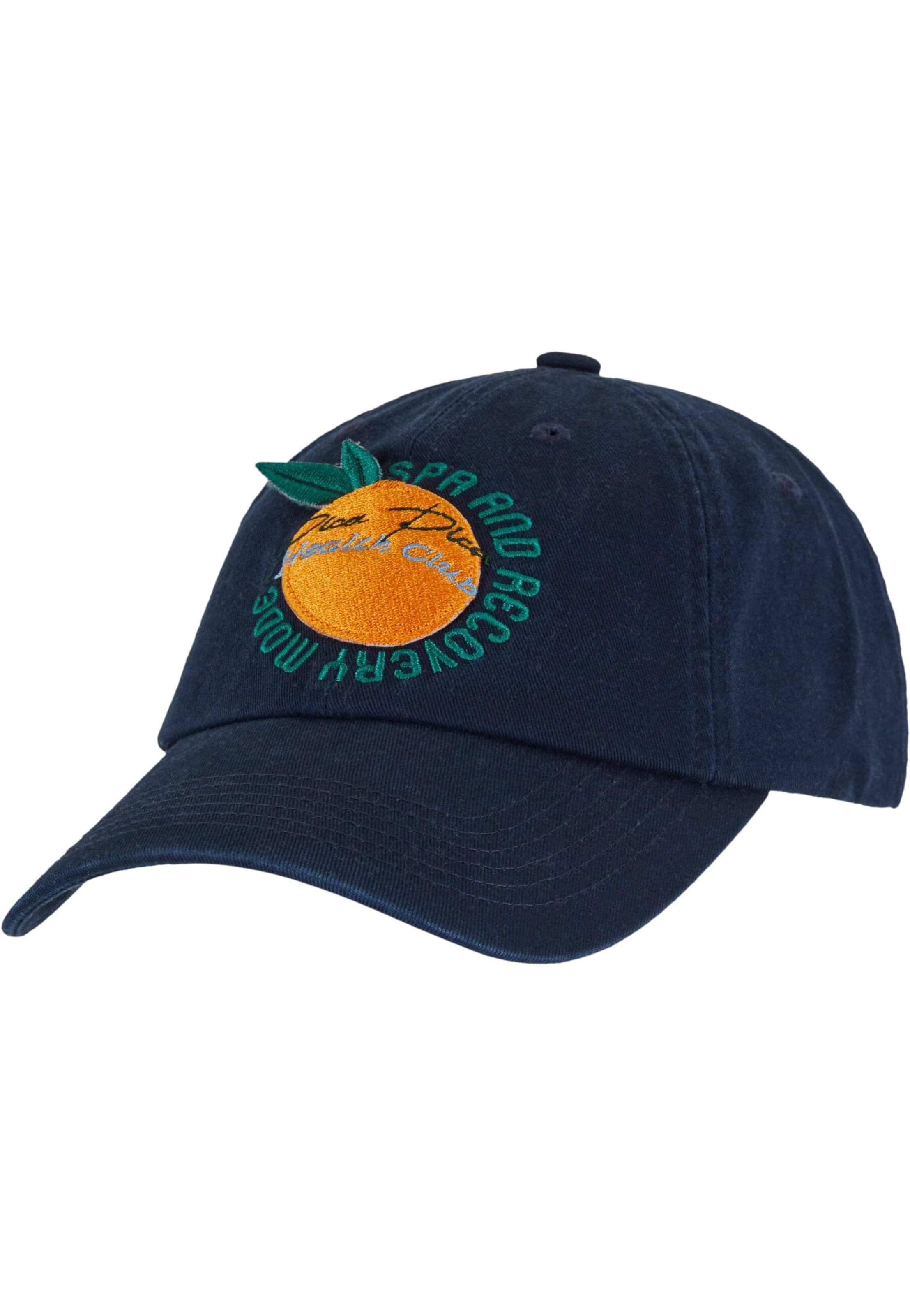 Pica Pica Cap 'Orange Spritz' in Blue: front