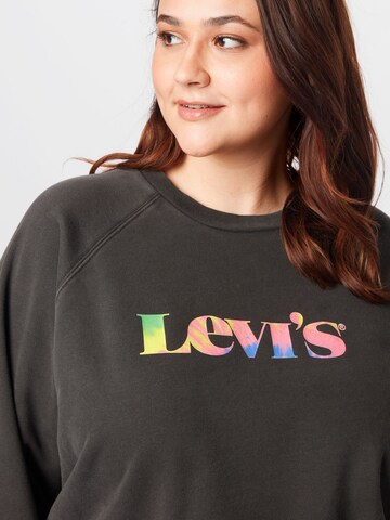 Levi's® Plus Sweatshirt 'Vintage Raglan Crewneck Sweatshirt' in Black