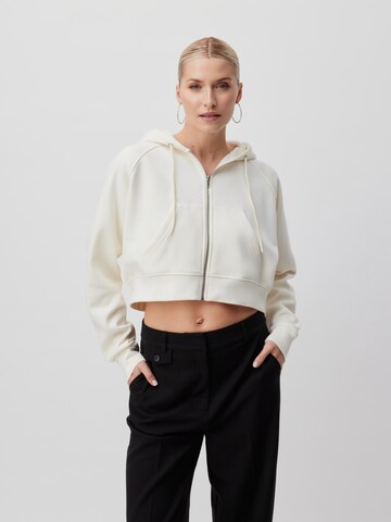 LeGer by Lena Gercke Sweatjakke 'Hester' i hvid: forside