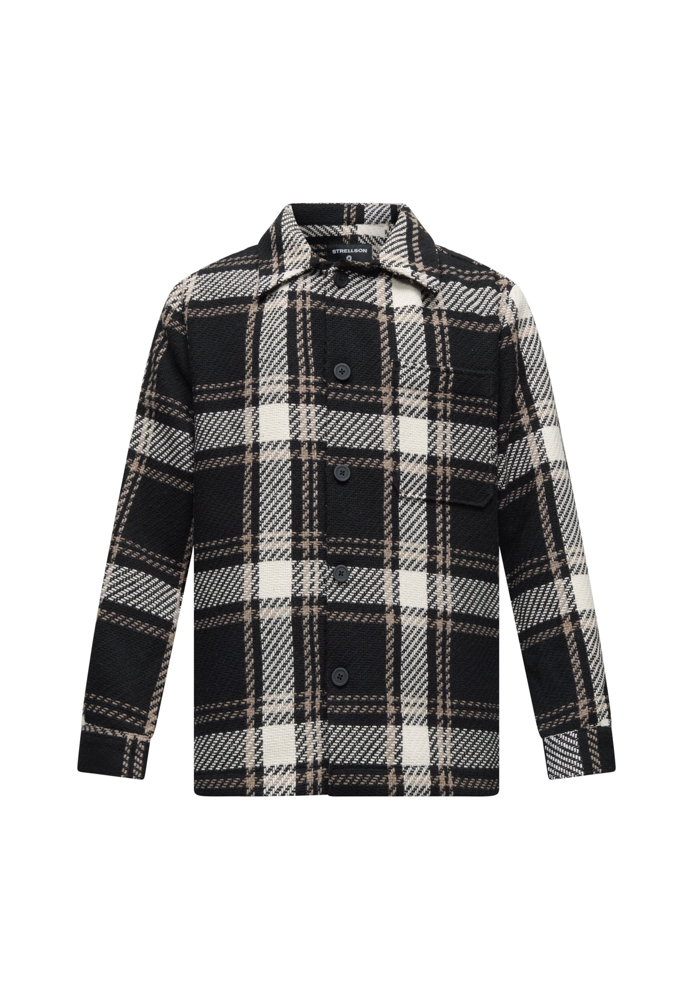 STRELLSON - Regular Fit Camisa 'Noris' em preto: frente