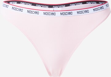 Moschino Underwear - Tanga em rosa: frente