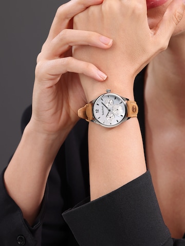 TIMBERLAND Analoog horloge 'LADIES HENNIKER 4' in Bruin: voorkant